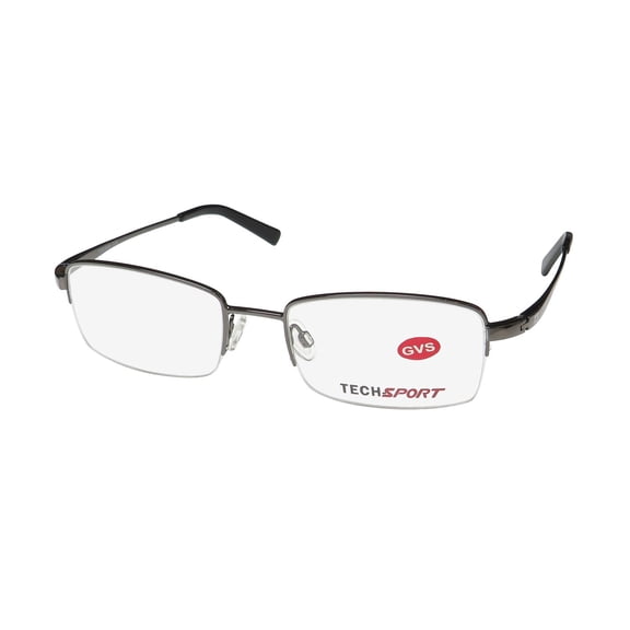 TECH-SPORT TXS3006 EYEGLASS FRAME/GLASSES HALF-RIM CLASSIC SHAPE DURABLE EYEWEAR