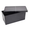 thumbnail image 5 of FCH PU Leather Belt Line Footstool Black 76*38*38cm, 5 of 17