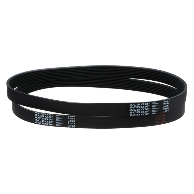 Unique Bargains 240J8 PJ V-Ribbed Belt, EPDM, Industrial Transmission Serpentine Belt, 2 Packs