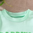 thumbnail image 3 of Girls Outfits Cute Letter Printed Short Sleeve Body Suit Boy Clothes for Baby Girl 3-6 Months, 3 of 7