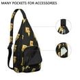 thumbnail image 4 of Delicious Pizza Sling Backpack – Retro Italian Food Design Shoulder Bag, Fashionable Water-Resistant Daypack, 4 of 4