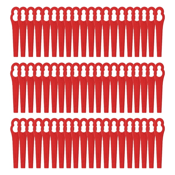JShteea Cuchilla Corte Césped Cuchillas Corte Plástico L83 para Recortadora Césped Inalámbrica (60PCS)