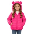 thumbnail image 2 of Edvintorg Girls Fleece Jacket Long Sleeve Loose Casual Zip up Coat Solid Color Hooded Puffer Outerwear with Pocket Teenage Girl Clothes Size 4-15, 2 of 9