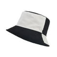 thumbnail image 2 of Certgust Hats for Women Sun Hat Women Fall Winter Pinstripe Corduroy Two Tone Splicing Basin Vacation Fashion Fisherman Black, 2 of 2