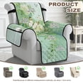 thumbnail image 4 of Yuyamidu Green Flower Stretch Recliner Chair Cover for Pet Washable Reclining Chair Covers with Elastic Straps Thicken Single-Seater Sofa Slipcovers Decorative Furniture Protector, 4 of 7