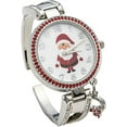 thumbnail image 4 of Blekon Collections Women's 36mm Christmas Themed Dial Cuff Bangle Watch, 4 of 5