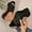 Black, variant on Miluxas Women Width Wedge Sandals Spring Summer Corkys Shoes Casual Dressy Platform Sandals Navy 9.5(43)