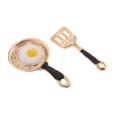 thumbnail image 4 of Dollhouse Frying Egg Pan 1/12 Casa de en Miniatura Sartén Tenedor de Cocina Magideal Dollhouse Frying Egg Pan, 4 of 6
