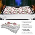 thumbnail image 5 of Bingfone Lilies Flowers Car Windshield Sun Shade Protector Keep Your Vehicle Cool Sun Shield Visor Cover Foldable for Car Truck SUV-Small, 5 of 8