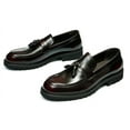 thumbnail image 6 of Santimon Wine Red Tassel Loafers for Men Slip on Dress Shoes Classic Modern Casual Shoes US 11.5, 6 of 8