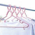 thumbnail image 4 of Set of 5 Windproof Clothes Hangers Heavy Duty Plastic Drying Racks Compact Sturdy Organizer for Clothes, 4 of 6
