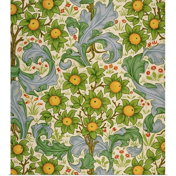 Great BIG Canvas | Rolled William Morris Poster Print entitled Orchard, Dearle, 1899