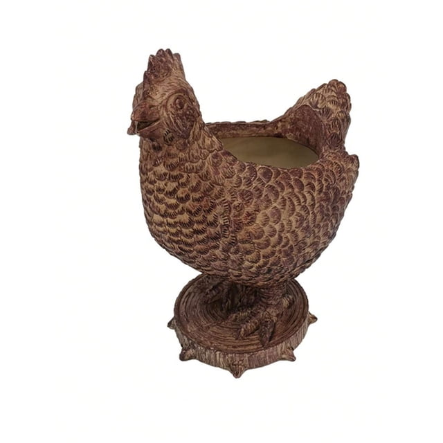 Macetas de pollo, macetas suculentas, macetas de animales, decoración Interior al aire libre de Patio con agujeros de drenaje