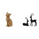 thumbnail image 1 of Figura Decorativa De Resina Con Forma De Gato O Ciervo, Ideal Para Decorar Salas De Estar, Dormitorios, Entradas, Estanterías, Estudios, Mesas, Balcones O Como Regalo., 1 of 8