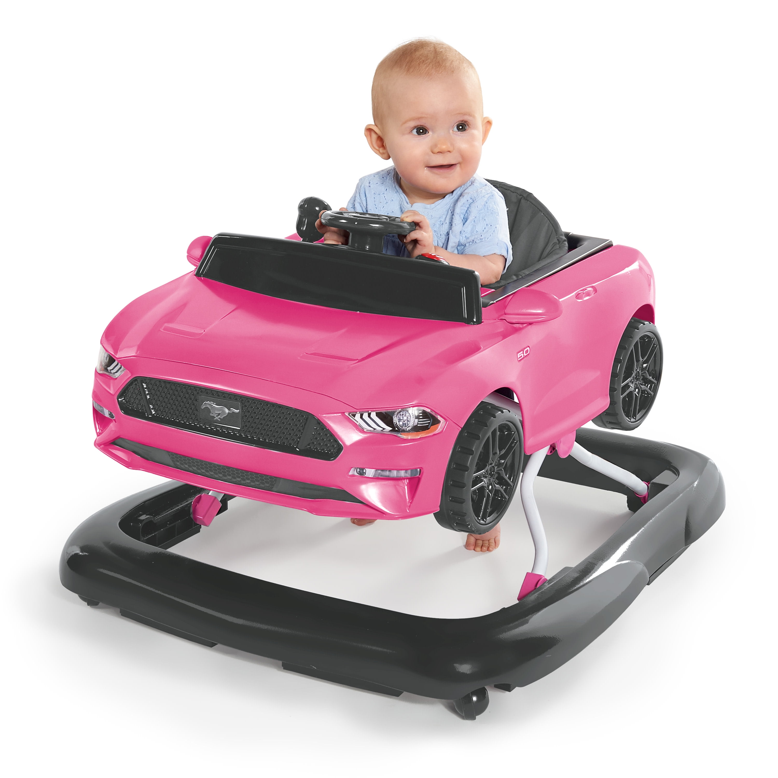 pink mustang baby walker
