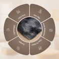 thumbnail image 4 of Moonlight20015 Area Rug 4x4ft non-slip Soft Fluffy Shaggy for Living Room Bedroom Décor Tye Dye Gray, 4 of 7