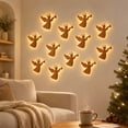 thumbnail image 5 of 12 Pieces Angel Shape Wood Backlit Wall Lights Christmas Indoor Wall Decor to Create Soft Holiday Atmosphere, 5 of 7