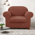 thumbnail image 2 of CHUN YI Housse de Canapé Extensible 2 Pcs à Carreaux avec Coussin, 2 of 6