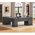 thumbnail image 3 of L Shaped Desk with 4 Drawers and Storage Cabinet, Corner Computer Desk for Home Office, Executive Desk, 3 of 7