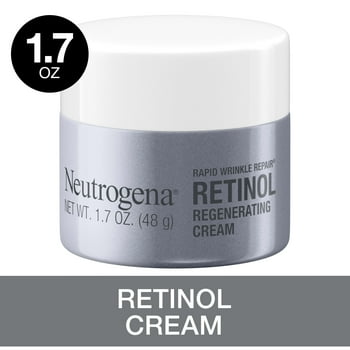 Neutrogena Rapid  Repair Retinol Cream, Hyaluronic  Face Moisturizer, 1.7 oz
