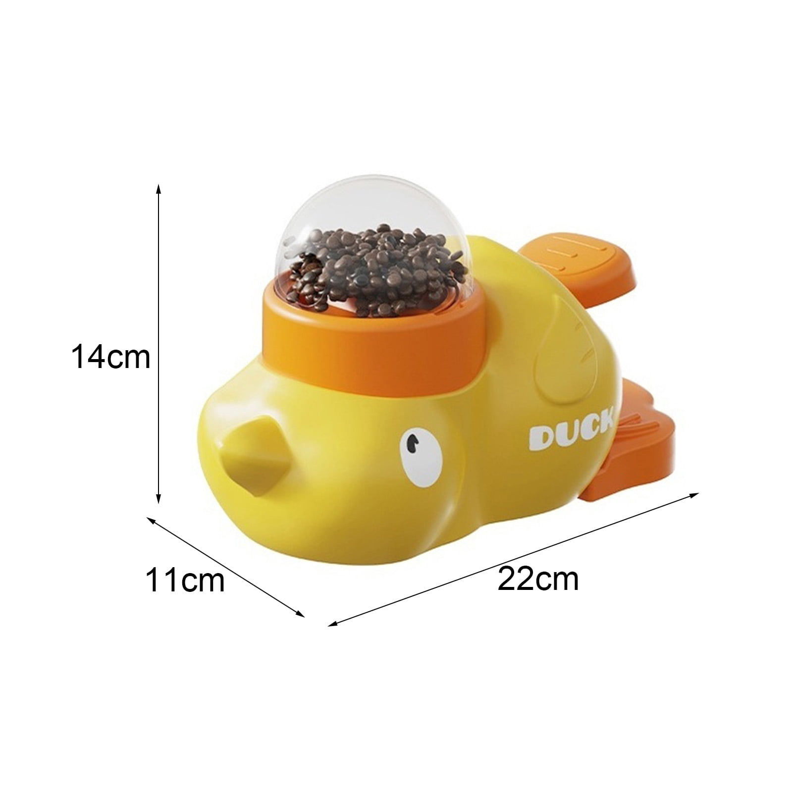 ZenCea Dog Slow Feeder - Duck-Shaped Puzzle Toy for Treats & Meals (BPA-Free, Easy Clean)
