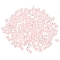 Uxcell 100pcs 8mm Bicone Glass Crystal Beads, Faceted Beads Water Red