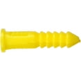 2pcs 370326 Ribbed Plastic Anchor, 468 X 7/8Inch, Yellow, 100 count