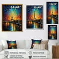 thumbnail image 4 of Designart "Colorful Whimsical Skyline II" City Art Deco Wall Art Living Room, 4 of 5