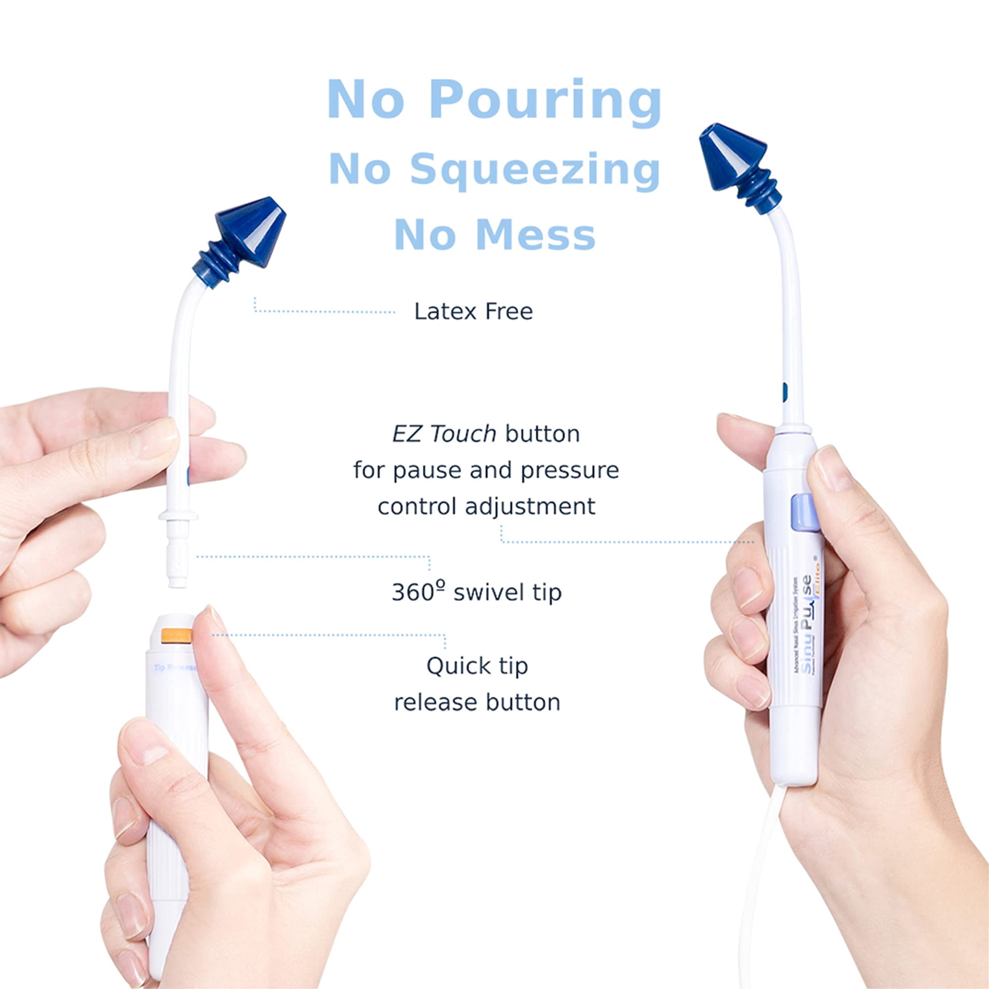 SinuPulse Elite Advanced Nasal Sinus Irrigation System with Bonus eBook by Dr. Robert S. Ivker