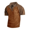 thumbnail image 2 of pstuiky Camisas de manga corta para hombre, Blazer informal de manga larga con cuello redondo para hombre, color liso, transpirable, para fitness camisas casuales para hombre m, 2 of 8