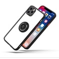 thumbnail image 3 of TopSave Clear Hard Acrylic Shell Cover, Hybrid Ring Back Case For iPhone 11 Pro, Black Red, 3 of 3
