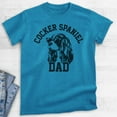 thumbnail image 2 of Cocker Spaniel Dad T-shirt, Unisex Men's Shirt, Cocker Spaniel Owner, Best Dog Dad Gift, Heather Blue, Small, 2 of 6