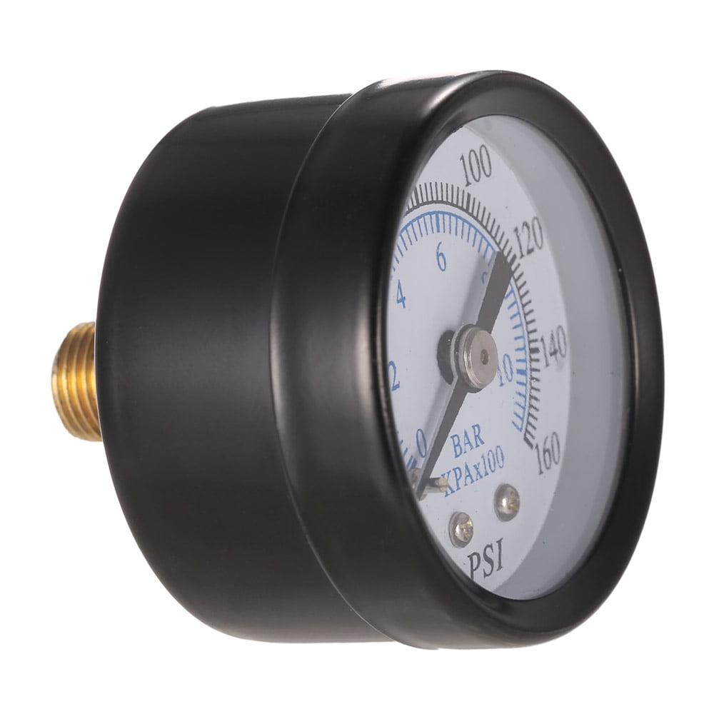 0-160psi 0-10bar 1 / 8npt 40mm axiales Luftdruckmanometer