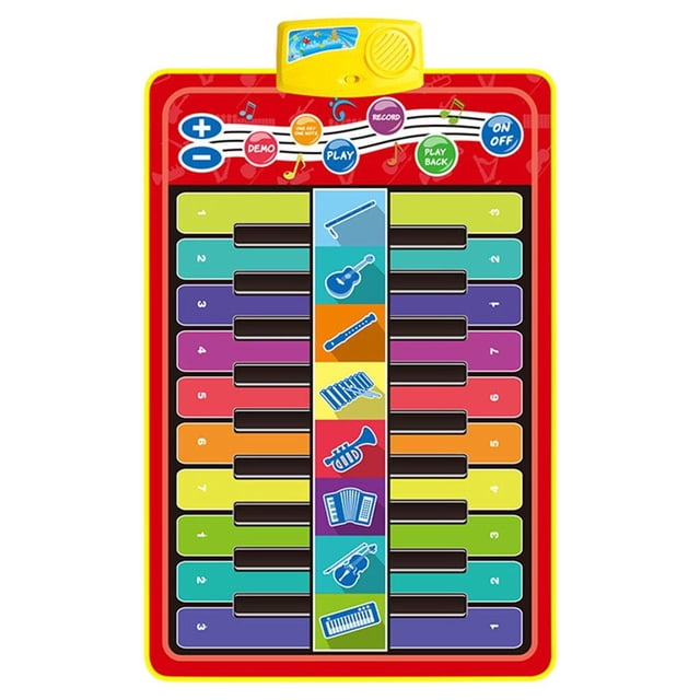 Tapete de juego Zulema educativo para bebé 95x60cm musical Instrumentos