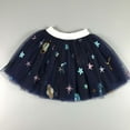 thumbnail image 5 of CUZIBR Girls Lace Tutu Skirt Solid Color Fish Pattern Sparkly Sequins Ruffled Stylish Elegant Carnival Celebration Party Performance Ballet Dancewear,Blue,9-10 Years, 5 of 8