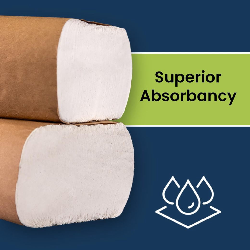 Marcal® Multifold Paper Towels (H3250W), 9.25” x 9.5” sheets, White, (250 Sheets/Pack, 16 Packs/Case, 4,000 Sheets/Case), Perfect for Home & Office, Away-from-Home Products, Bulk Towels