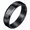 Black for Women, variant on 6mm Black/Silver/Gold Stainless Steel Smooth AAA Cz Band Men Women' Couple Rings