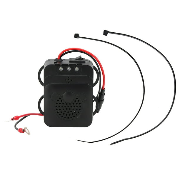 Expulsor de ratón, ratón con luz estroboscópica LED, repelente de ratas montado en vehículo, dispositivo disuasorio para ratones domésticos, diseño elevado