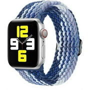 Yepband Nylon Sport Loop Watch Band Braided for Apple Watch Bands 45mm 44mm 40mm 38mm 49mm 42mm 41mm Adjustable Elastic Loop Replacement Strap Wristbands Bracele for iWatch Series 8 7 SE 6 5 4 3 2 1