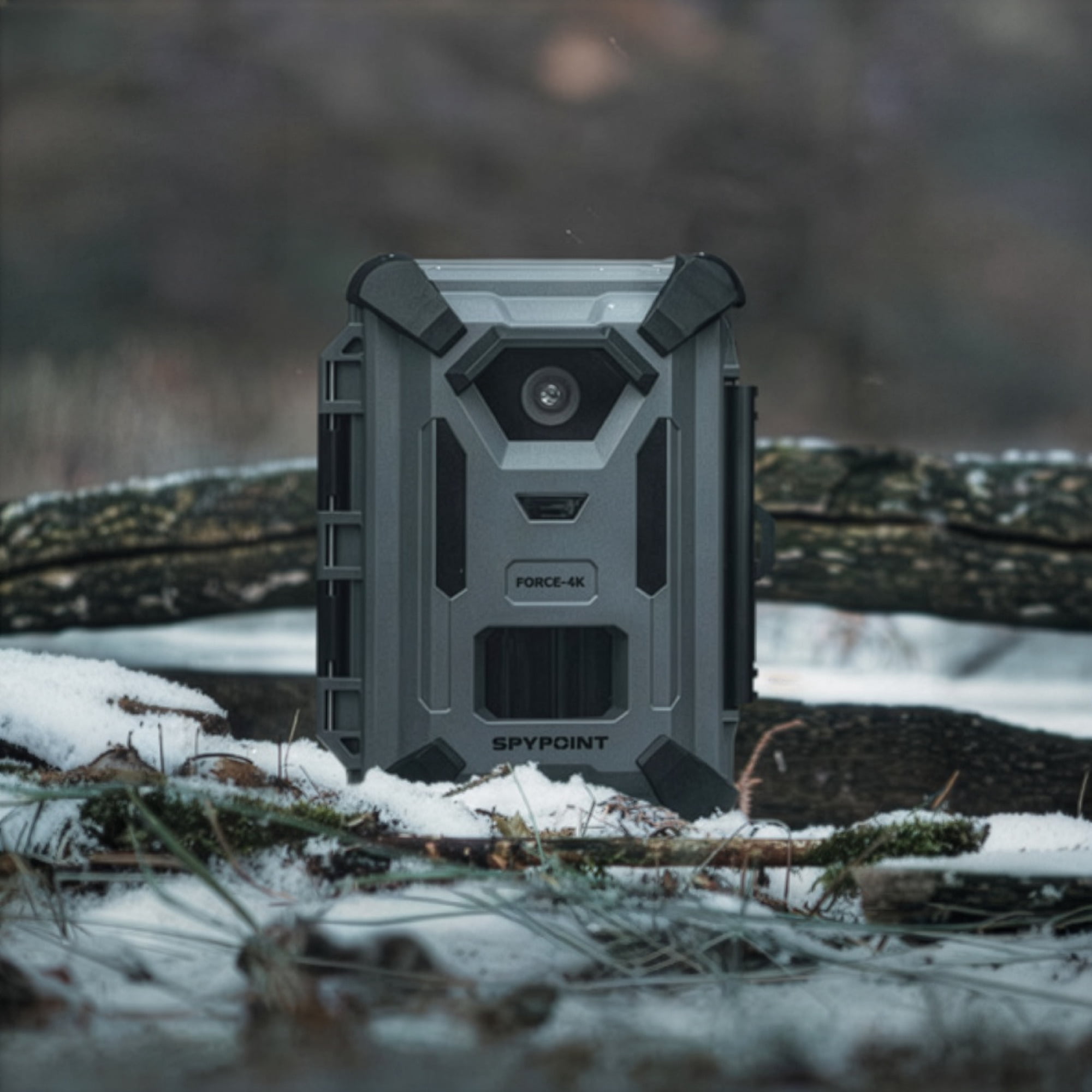 Spypoint FORCE-4K Trail Camera with 40MP for sharp photos, 4K Video Resolution, Color LCD Screen, 66-degrees FOV, and Rugged Exterior