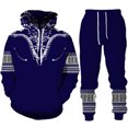 thumbnail image 3 of Sudadera con capucha con impresión 3D digital, estilo nacional europeo y americano, para hombres y mujeres, con capucha, pantalones deportivos, traje de moda, 3 of 5