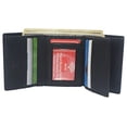 thumbnail image 4 of RFID Blocking Genuine Leather Wallet Extra Capacity Classic Trifold Wallet for Men, 4 of 18