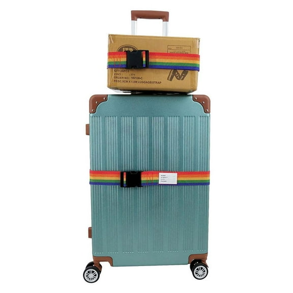 LOLIPPYY Set of 4 Elastic Luggage Straps with Adjustable Length for Secure Travel Packing