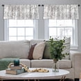 thumbnail image 4 of LALILO Kitchen Curtain Valance Colorful Batik Floral Rod Pocket Window Curtain 52"x 18" Set of 2, 4 of 7