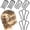 Black-4 Teeth, variant on 6 Piece Metal Hair Side Combs Hair Fork Clip Pins for Updo Bun, U Shape for Vintage Hairstyle Hair Accessories (Black/Silver/Gold-4 Teeth)