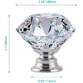 thumbnail image 2 of Crystal Handles,30mm Diamond Crystal Drawer Cabinet Door Handles, 2 of 4