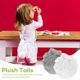 thumbnail image 2 of WORGEOUS 2pcs Plush Tails Pascua Conejito Conejo Conejo Accesorio de disfraces de conejo para fiesta, 2 of 8