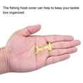 thumbnail image 5 of Uxcell Plastic Fishing Hook Bonnets Treble Hook Covers Fit for 6,7,8, Fluorescent Yellow 100 Pack, 5 of 6