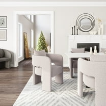 Melilla Dining Chair Misty Gray Dining Chair, Modern Style, Armrest support, Plywood, Indoor Dining