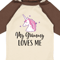 thumbnail image 4 of Inktastic Grammy Loves Me Unicorn Girls Girls Long Sleeve Baby Bodysuit, 4 of 5